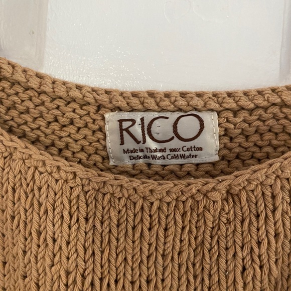 Cropped Vintage woven knit tank, 100% - Picture 2 of 2